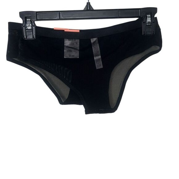 Set of 2 Auden Women’s Size XS Cheeky Mesh Lace Bottoms Black See Through NWT - Picture 2 of 4